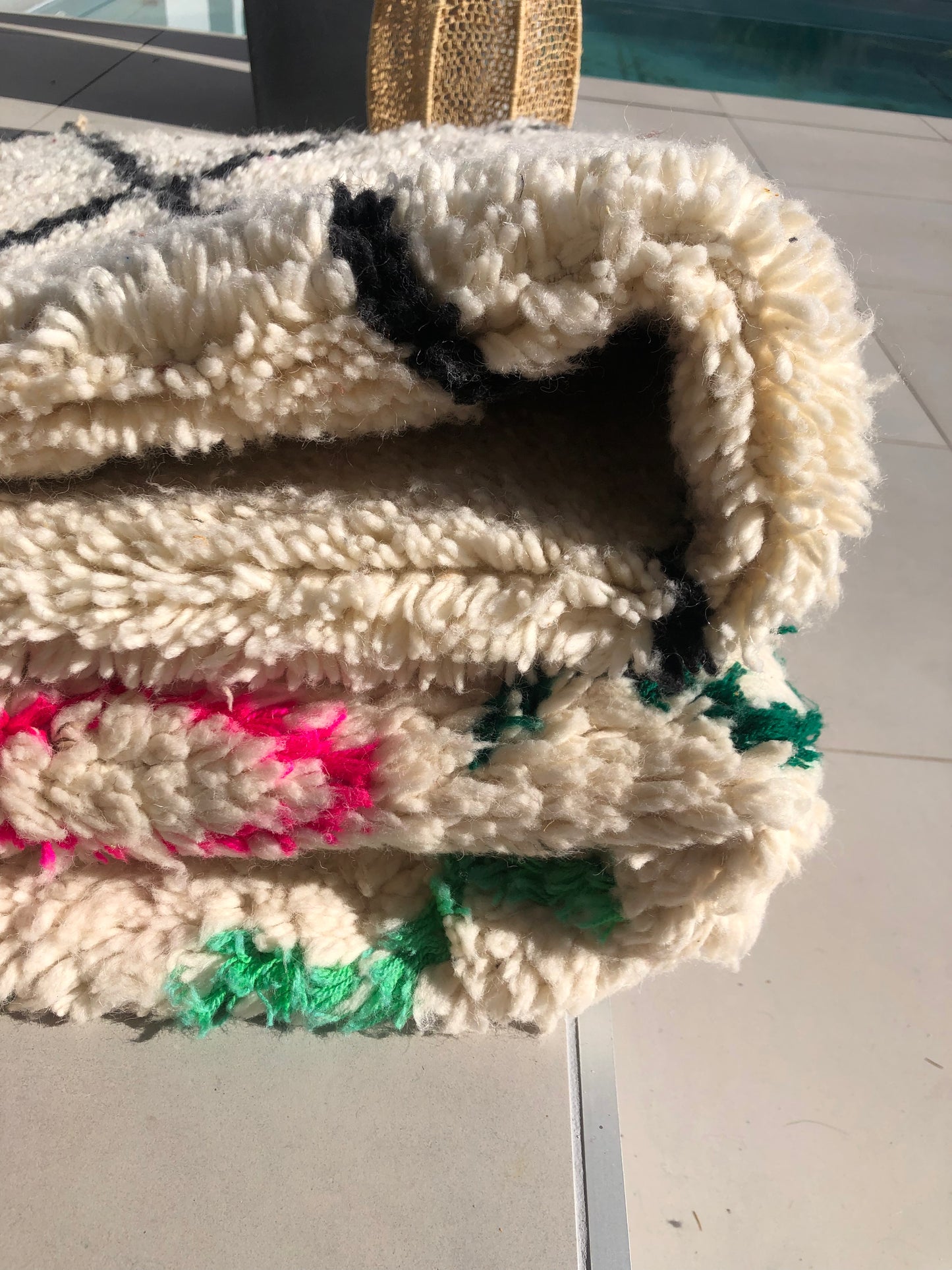 Tapis berbère en damiers